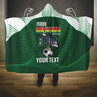 Custom Bolivia Football Hooded Blanket 100th Anniversary Andean Condor Proud - Wonder Print Shop