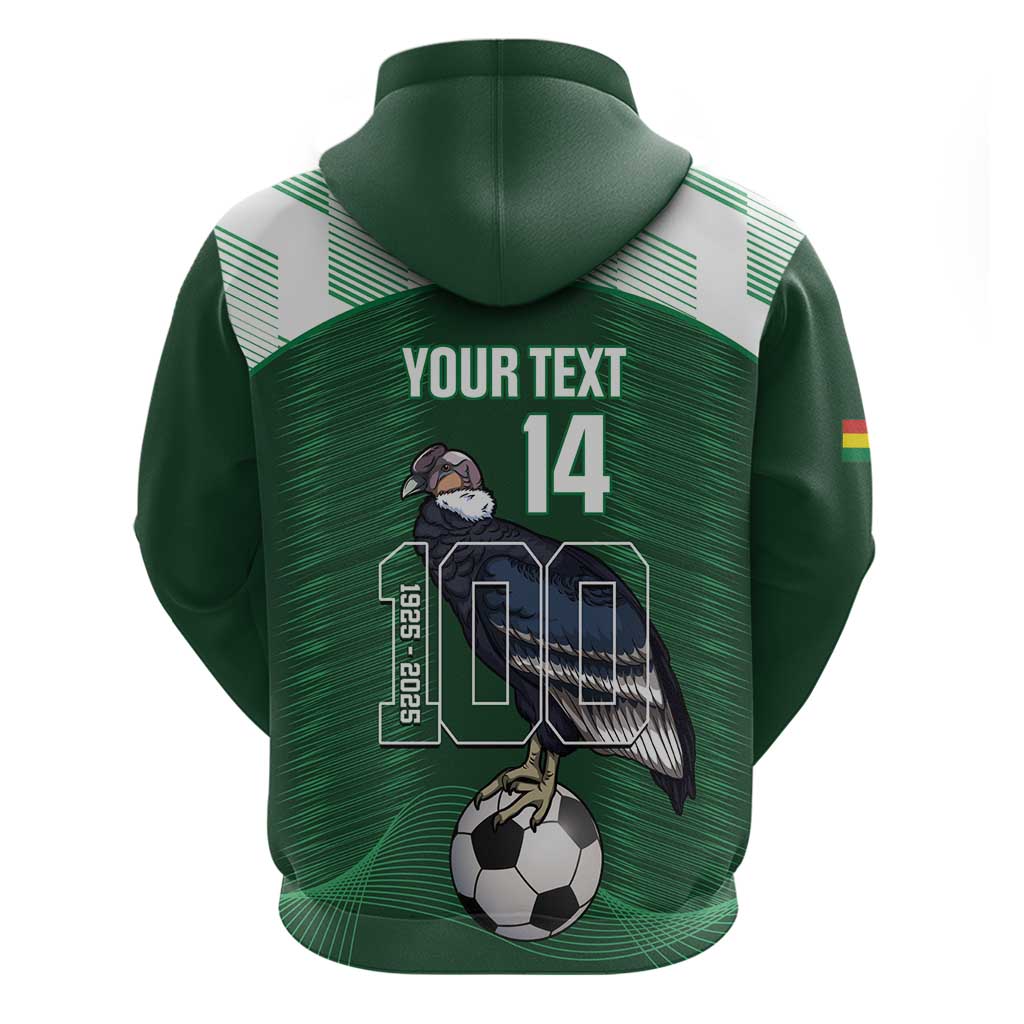 Custom Bolivia Football Hoodie 100th Anniversary Andean Condor Proud - Wonder Print Shop