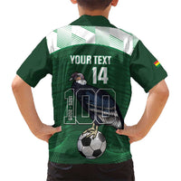 Custom Bolivia Football Kid Hawaiian Shirt 100th Anniversary Andean Condor Proud - Wonder Print Shop