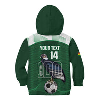 Custom Bolivia Football Kid Hoodie 100th Anniversary Andean Condor Proud - Wonder Print Shop