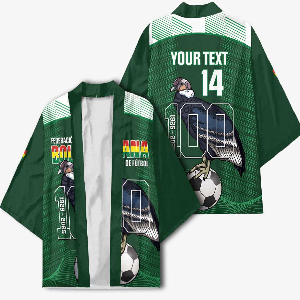 Custom Bolivia Football Kimono 100th Anniversary Andean Condor Proud - Wonder Print Shop