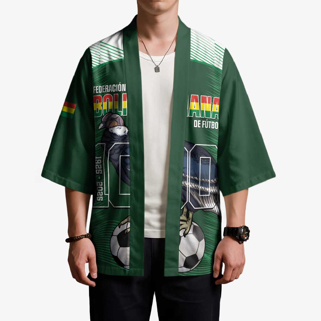 Custom Bolivia Football Kimono 100th Anniversary Andean Condor Proud - Wonder Print Shop