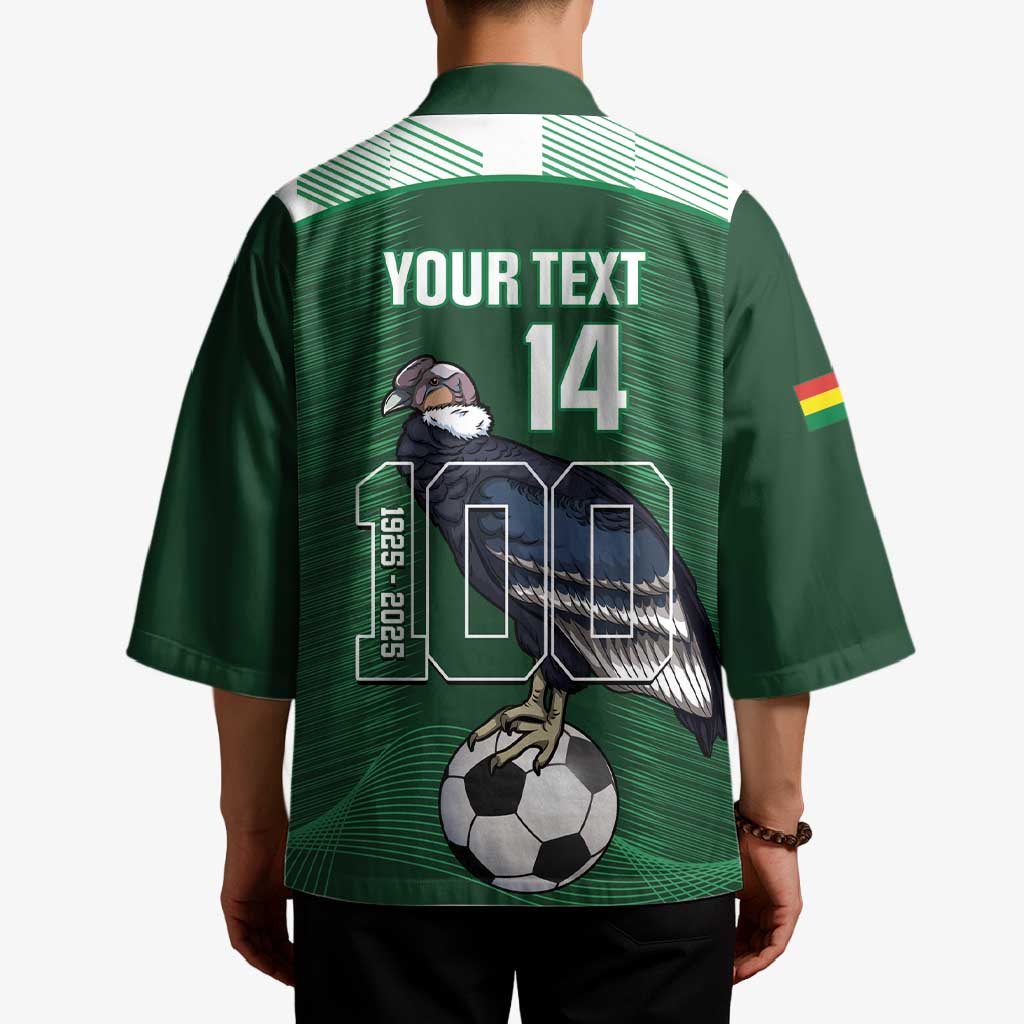 Custom Bolivia Football Kimono 100th Anniversary Andean Condor Proud - Wonder Print Shop