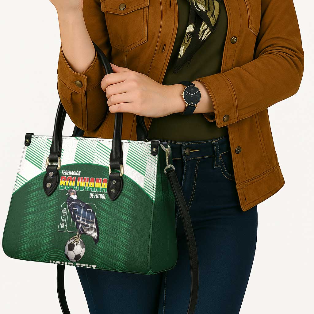 Custom Bolivia Football Leather Bag 100th Anniversary Andean Condor Proud - Wonder Print Shop