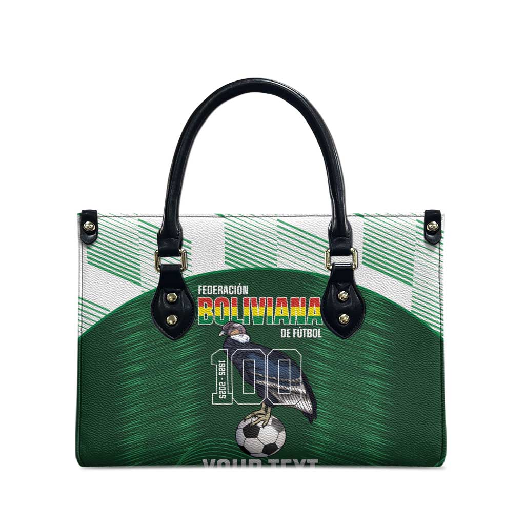 Custom Bolivia Football Leather Bag 100th Anniversary Andean Condor Proud - Wonder Print Shop