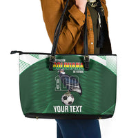 Custom Bolivia Football Leather Tote Bag 100th Anniversary Andean Condor Proud - Wonder Print Shop