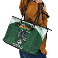 Custom Bolivia Football Leather Tote Bag 100th Anniversary Andean Condor Proud - Wonder Print Shop