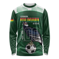 Custom Bolivia Football Long Sleeve Shirt 100th Anniversary Andean Condor Proud - Wonder Print Shop