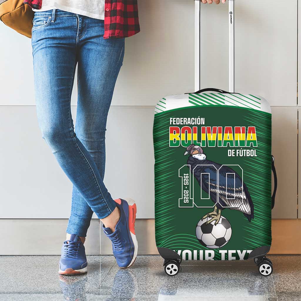 Custom Bolivia Football Luggage Cover 100th Anniversary Andean Condor Proud - Wonder Print Shop