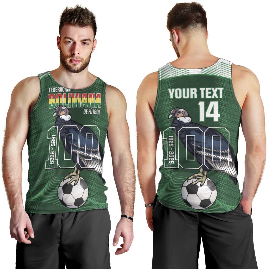Custom Bolivia Football Men Tank Top 100th Anniversary Andean Condor Proud - Wonder Print Shop