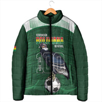 Custom Bolivia Football Padded Jacket 100th Anniversary Andean Condor Proud - Wonder Print Shop