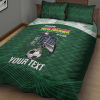 Custom Bolivia Football Quilt Bed Set 100th Anniversary Andean Condor Proud - Wonder Print Shop