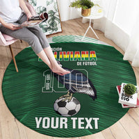 Custom Bolivia Football Round Carpet 100th Anniversary Andean Condor Proud - Wonder Print Shop