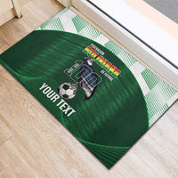 Custom Bolivia Football Rubber Doormat 100th Anniversary Andean Condor Proud - Wonder Print Shop