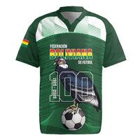 Custom Bolivia Football Rugby Jersey 100th Anniversary Andean Condor Proud - Wonder Print Shop
