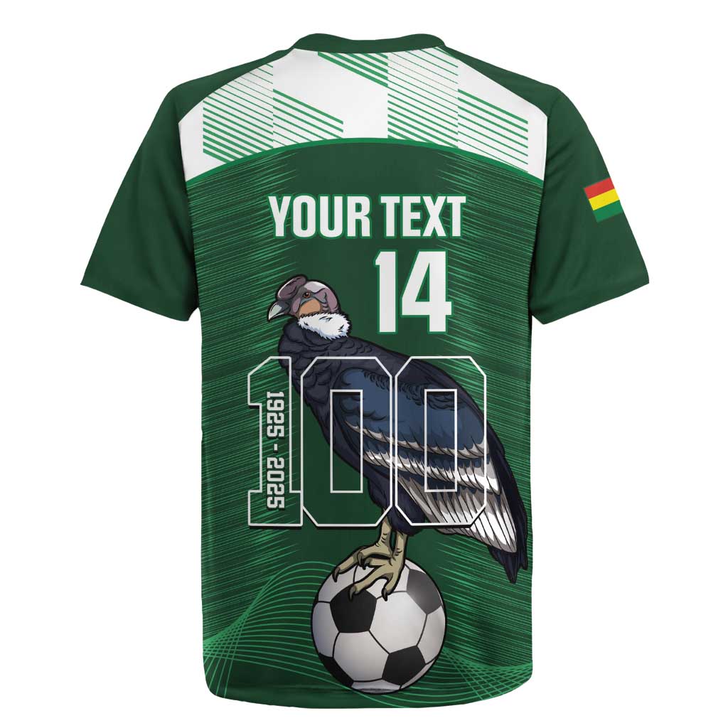 Custom Bolivia Football Rugby Jersey 100th Anniversary Andean Condor Proud - Wonder Print Shop