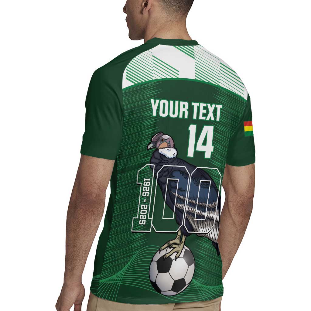 Custom Bolivia Football Rugby Jersey 100th Anniversary Andean Condor Proud - Wonder Print Shop