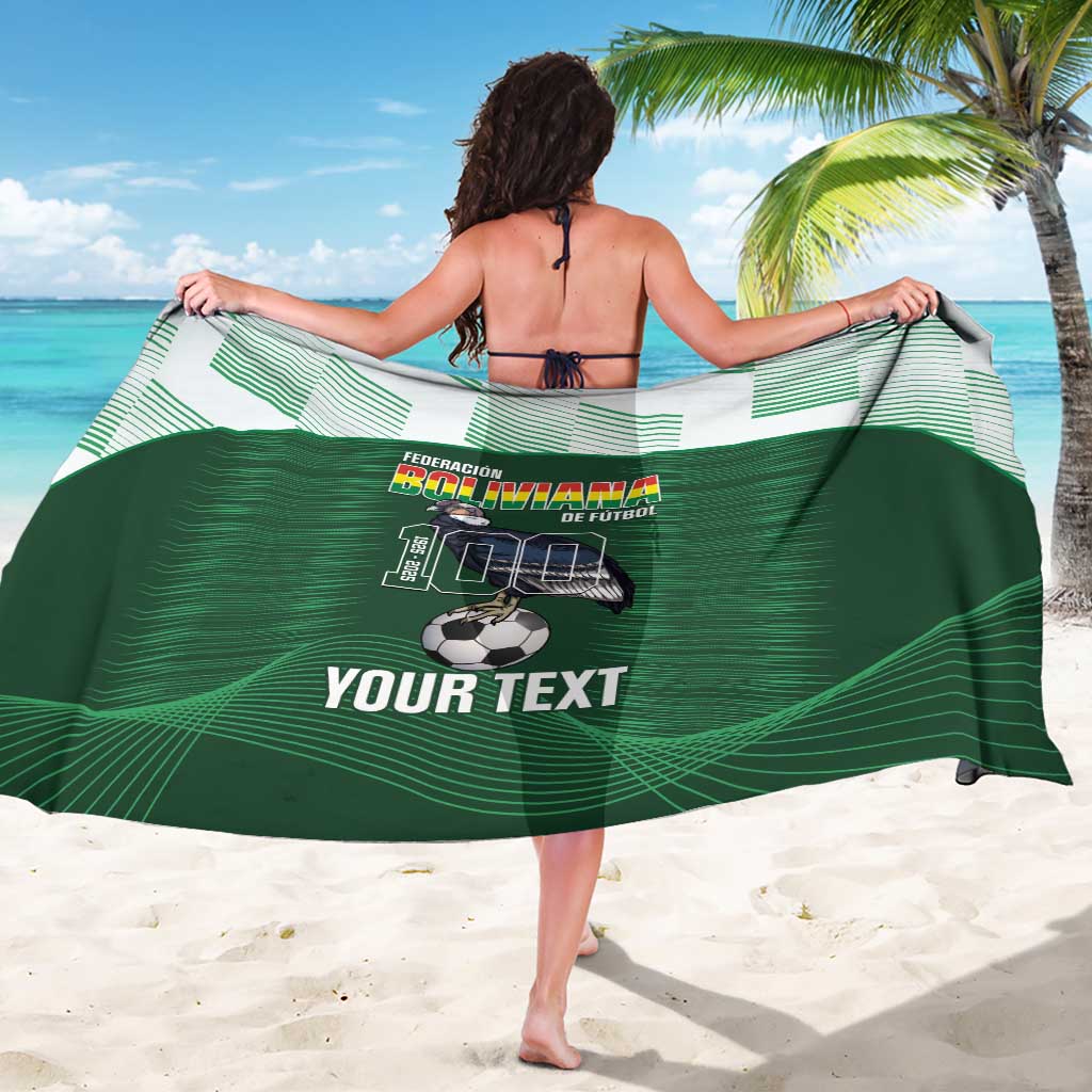 Custom Bolivia Football Sarong 100th Anniversary Andean Condor Proud - Wonder Print Shop