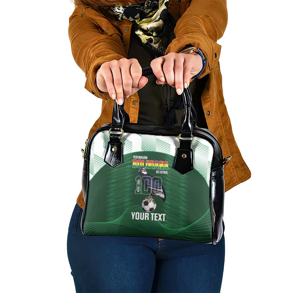 Custom Bolivia Football Shoulder Handbag 100th Anniversary Andean Condor Proud - Wonder Print Shop