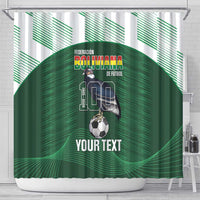 Custom Bolivia Football Shower Curtain 100th Anniversary Andean Condor Proud - Wonder Print Shop