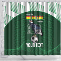 Custom Bolivia Football Shower Curtain 100th Anniversary Andean Condor Proud - Wonder Print Shop