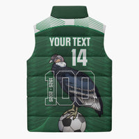 Custom Bolivia Football Sleeveless Puffer Jacket 100th Anniversary Andean Condor Proud - Wonder Print Shop