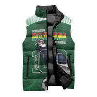 Custom Bolivia Football Sleeveless Puffer Jacket 100th Anniversary Andean Condor Proud - Wonder Print Shop