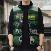 Custom Bolivia Football Sleeveless Puffer Jacket 100th Anniversary Andean Condor Proud - Wonder Print Shop