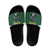 Custom Bolivia Football Slide Sandals 100th Anniversary Andean Condor Proud - Wonder Print Shop