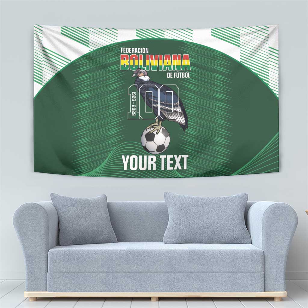 Custom Bolivia Football Tapestry 100th Anniversary Andean Condor Proud - Wonder Print Shop