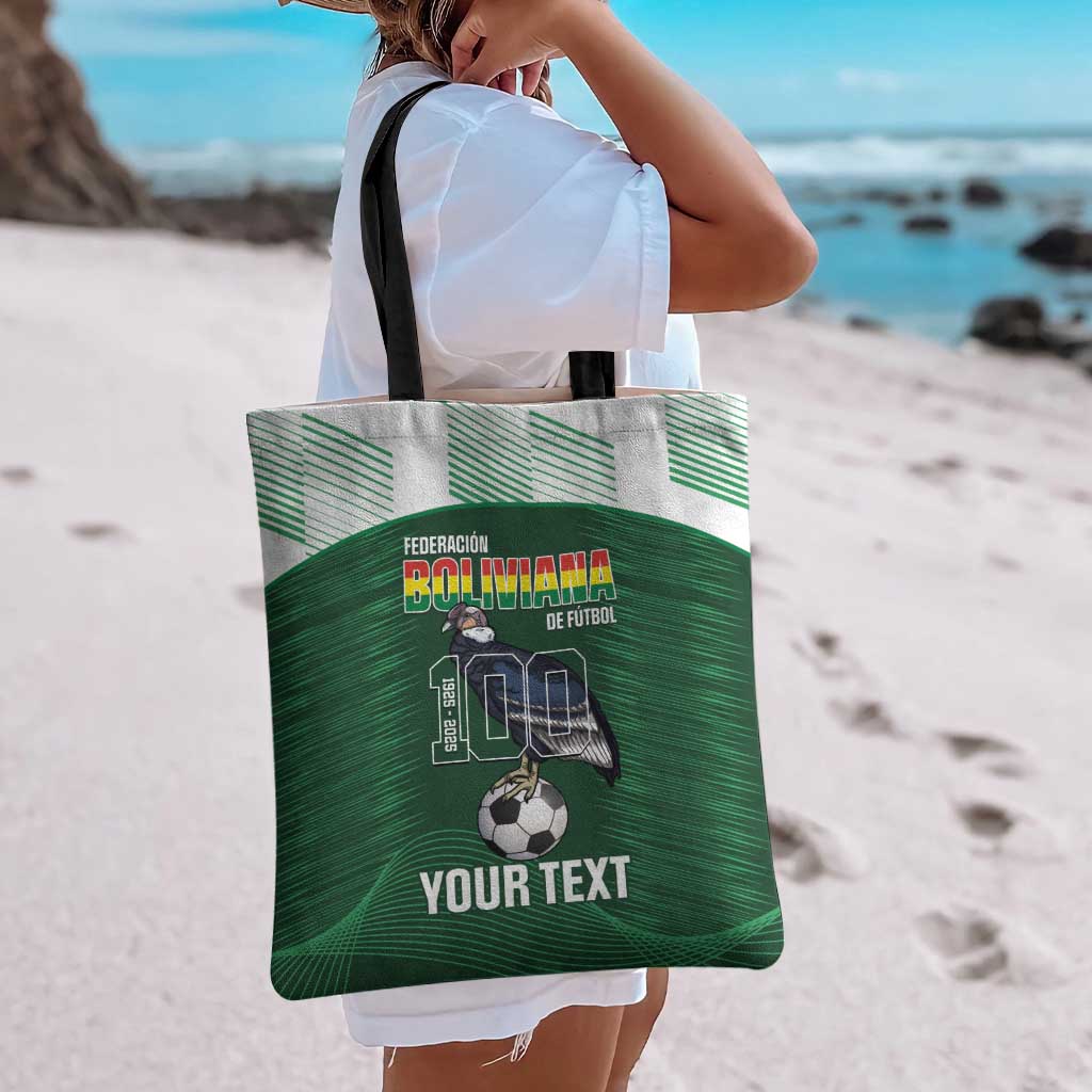 Custom Bolivia Football Tote Bag 100th Anniversary Andean Condor Proud - Wonder Print Shop