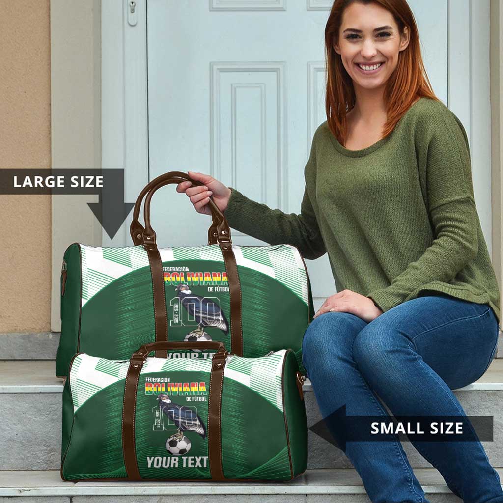 Custom Bolivia Football Travel Bag 100th Anniversary Andean Condor Proud - Wonder Print Shop