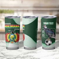 Custom Bolivia Football Tumbler Cup 100th Anniversary Andean Condor Proud - Wonder Print Shop