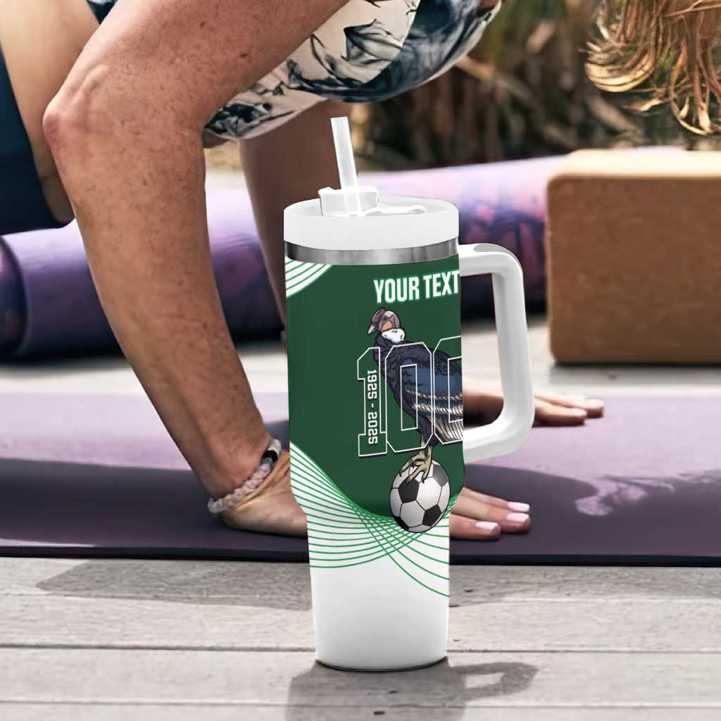 Custom Bolivia Football Tumbler With Handle 100th Anniversary Andean Condor Proud - Wonder Print Shop