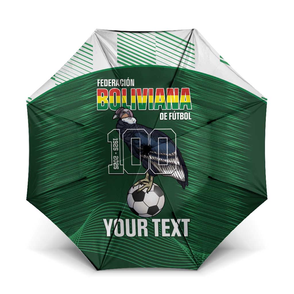 Custom Bolivia Football Umbrella 100th Anniversary Andean Condor Proud - Wonder Print Shop