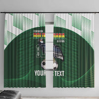 Custom Bolivia Football Window Curtain 100th Anniversary Andean Condor Proud - Wonder Print Shop