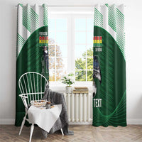 Custom Bolivia Football Window Curtain 100th Anniversary Andean Condor Proud - Wonder Print Shop