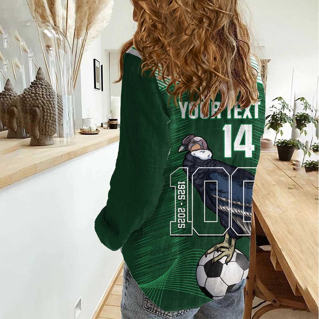 Custom Bolivia Football Women Casual Shirt 100th Anniversary Andean Condor Proud - Wonder Print Shop