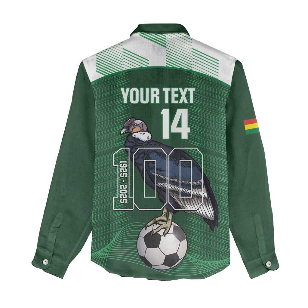 Custom Bolivia Football Women Casual Shirt 100th Anniversary Andean Condor Proud - Wonder Print Shop