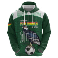 Custom Bolivia Football Zip Hoodie 100th Anniversary Andean Condor Proud - Wonder Print Shop