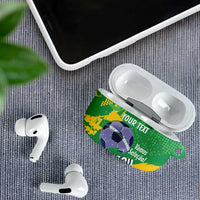 Custom Brazil Football AirPods Case Vamos Selecao Brushes Style - Wonder Print Shop