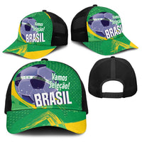Brazil Football Baseball Net Cap Vamos Selecao Brushes Style