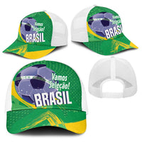 Brazil Football Baseball Net Cap Vamos Selecao Brushes Style