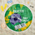 Custom Brazil Football Beach Blanket Vamos Selecao Brushes Style - Wonder Print Shop
