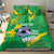 Custom Brazil Football Bedding Set Vamos Selecao Brushes Style - Wonder Print Shop