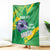 Custom Brazil Football Blanket Vamos Selecao Brushes Style - Wonder Print Shop