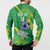 Custom Brazil Football Button Sweatshirt Vamos Selecao Brushes Style - Wonder Print Shop