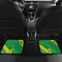 Custom Brazil Football Car Mats Vamos Selecao Brushes Style - Wonder Print Shop