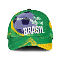 Brazil Football Classic Cap Vamos Selecao Brushes Style