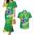 Custom Brazil Football Couples Matching Mermaid Dress and Hawaiian Shirt Vamos Selecao Brushes Style - Wonder Print Shop